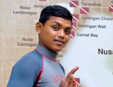 Ceningan Divers PADI Internship Angga